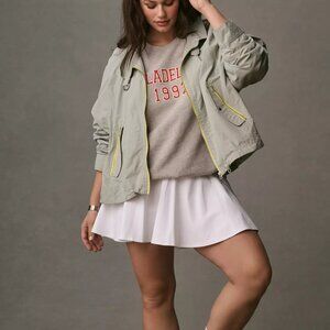 Anthropologie Daily Practice Pop-Trim Ruched-Sleeve Jacket - Plus - 3X
